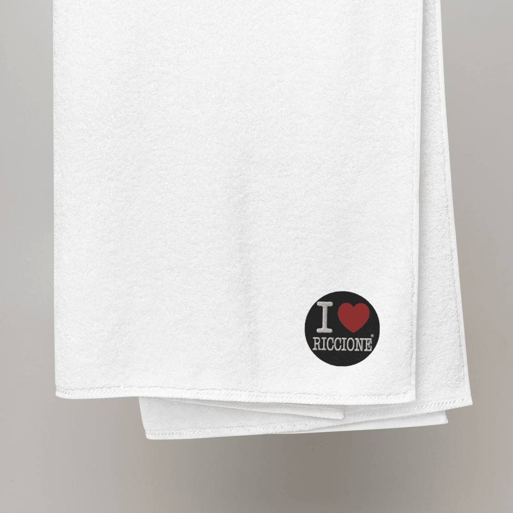 I LOVE RICCIONE Oversized Turkish cotton towel STREET STYLE