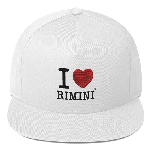 I LOVE RIMINI CAPPELLINO FOOTBALL Flat Bill Cap STREET STYLE