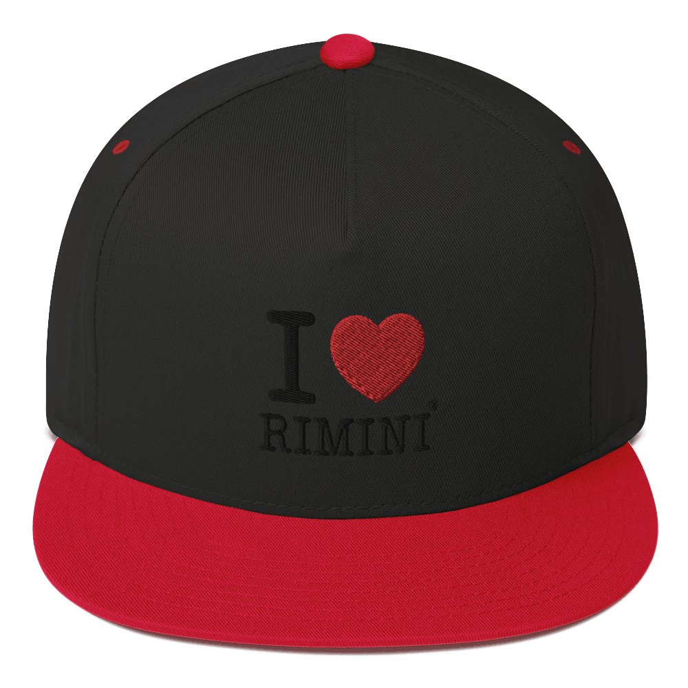 I LOVE RIMINI CAPPELLINO FOOTBALL Flat Bill Cap STREET STYLE