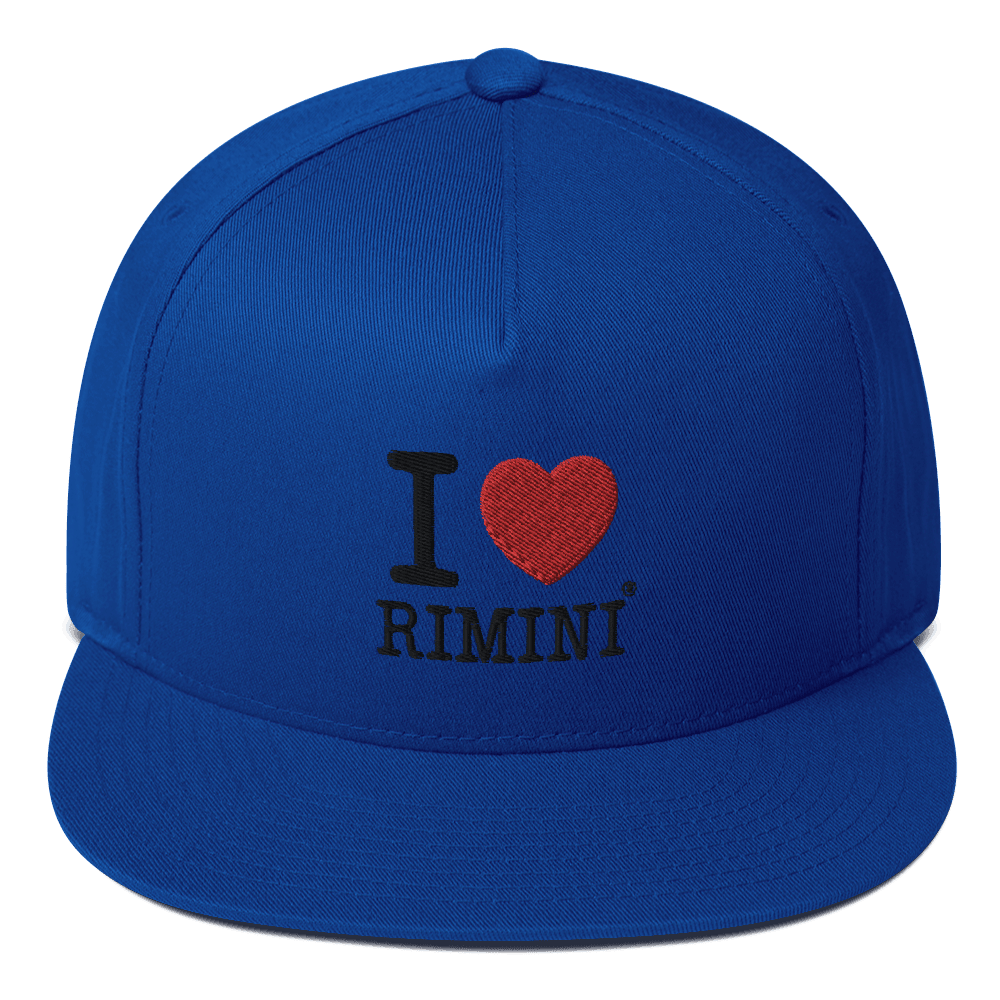 I LOVE RIMINI CAPPELLINO FOOTBALL Flat Bill Cap STREET STYLE