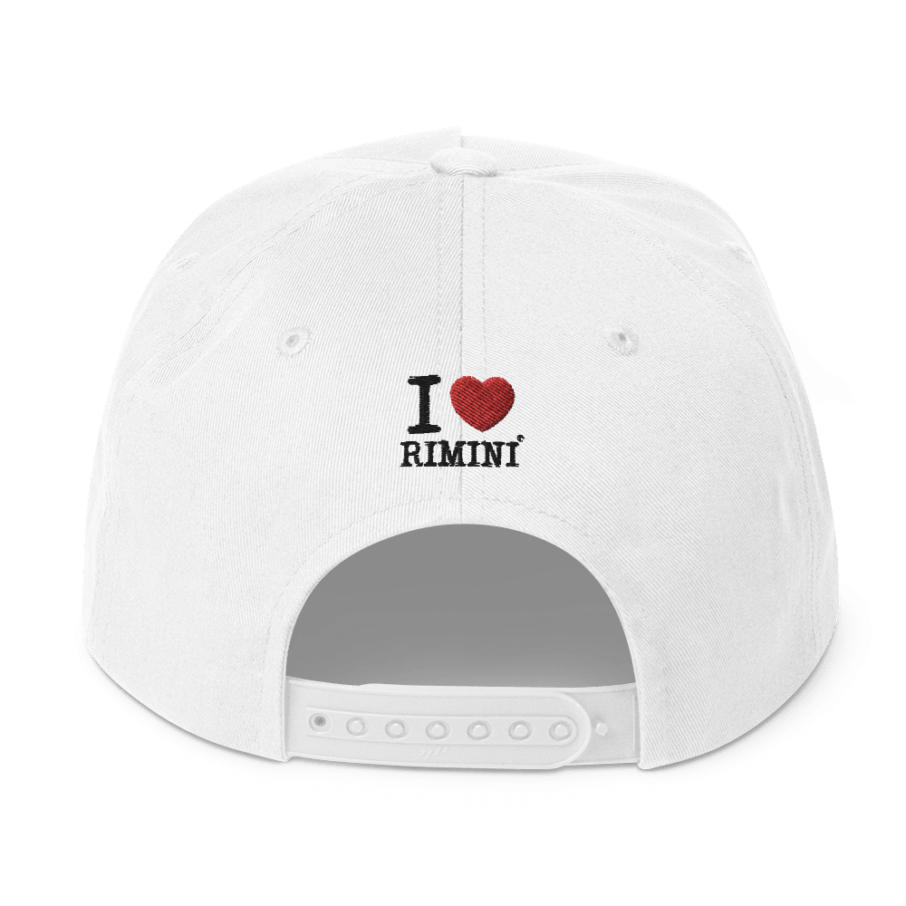 I LOVE RIMINI CAPPELLINO FOOTBALL Flat Bill Cap STREET STYLE