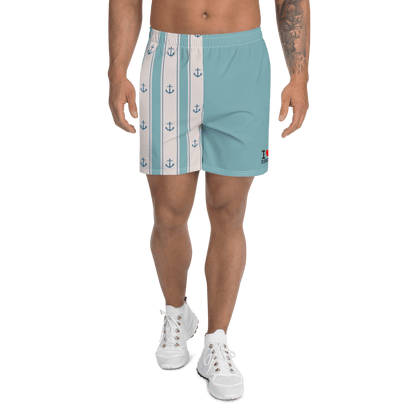 I LOVE RIMINI Men's Athletic Long Shorts STREET STYLE