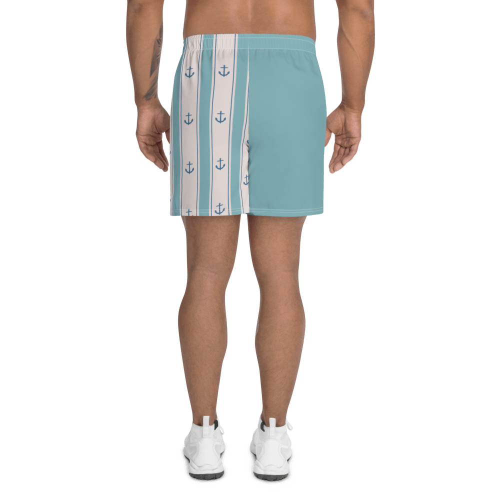 I LOVE RIMINI Men's Athletic Long Shorts STREET STYLE