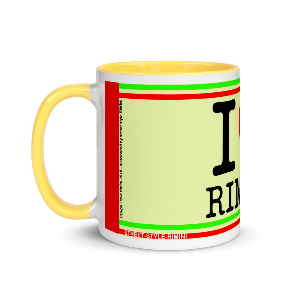 I LOVE RIMINI originale street style rimini Mug with Color Inside STREET STYLE