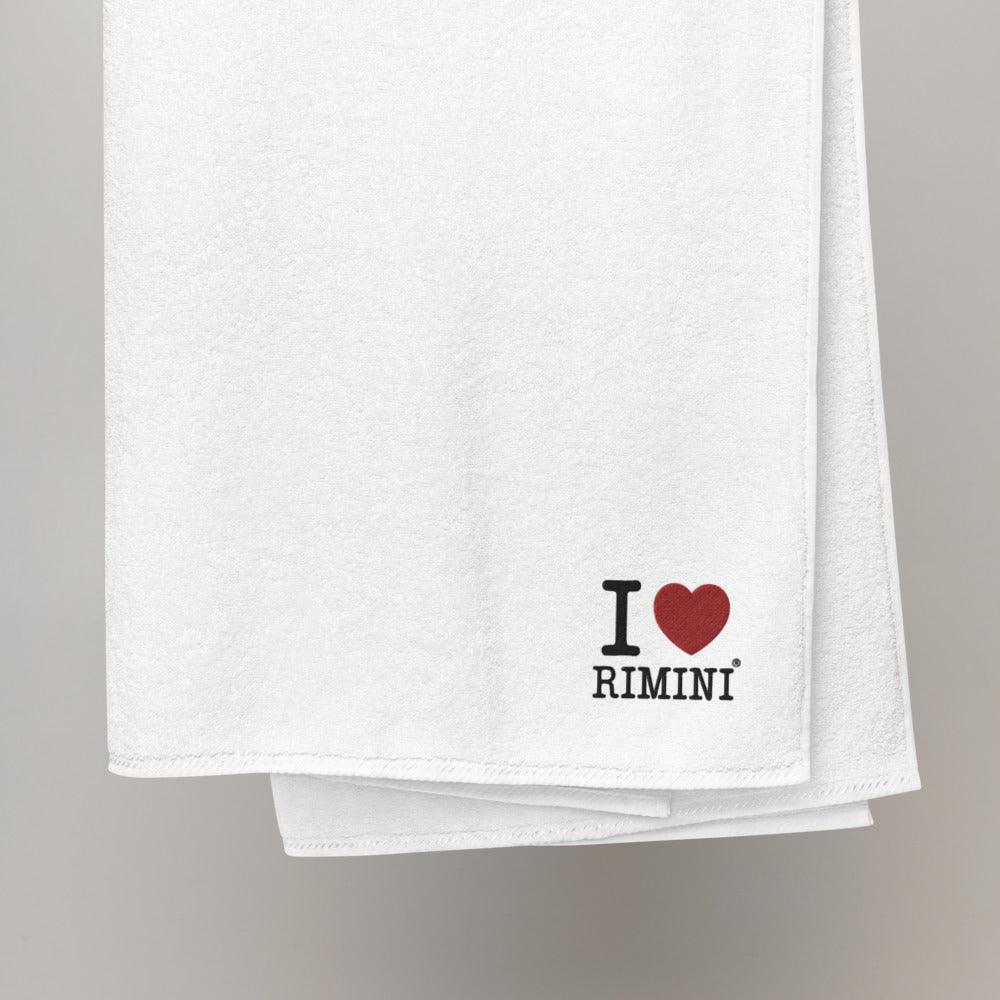 I LOVE RIMINI Oversized Turkish cotton towel STREET STYLE