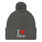 I LOVE RIMINI Pom-Pom Beanie STREET STYLE