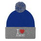 I LOVE RIMINI Pom-Pom Beanie STREET STYLE