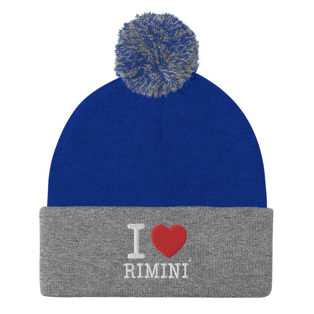 I LOVE RIMINI Pom-Pom Beanie STREET STYLE