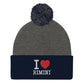 I LOVE RIMINI Pom-Pom Beanie STREET STYLE