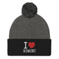 I LOVE RIMINI Pom-Pom Beanie STREET STYLE