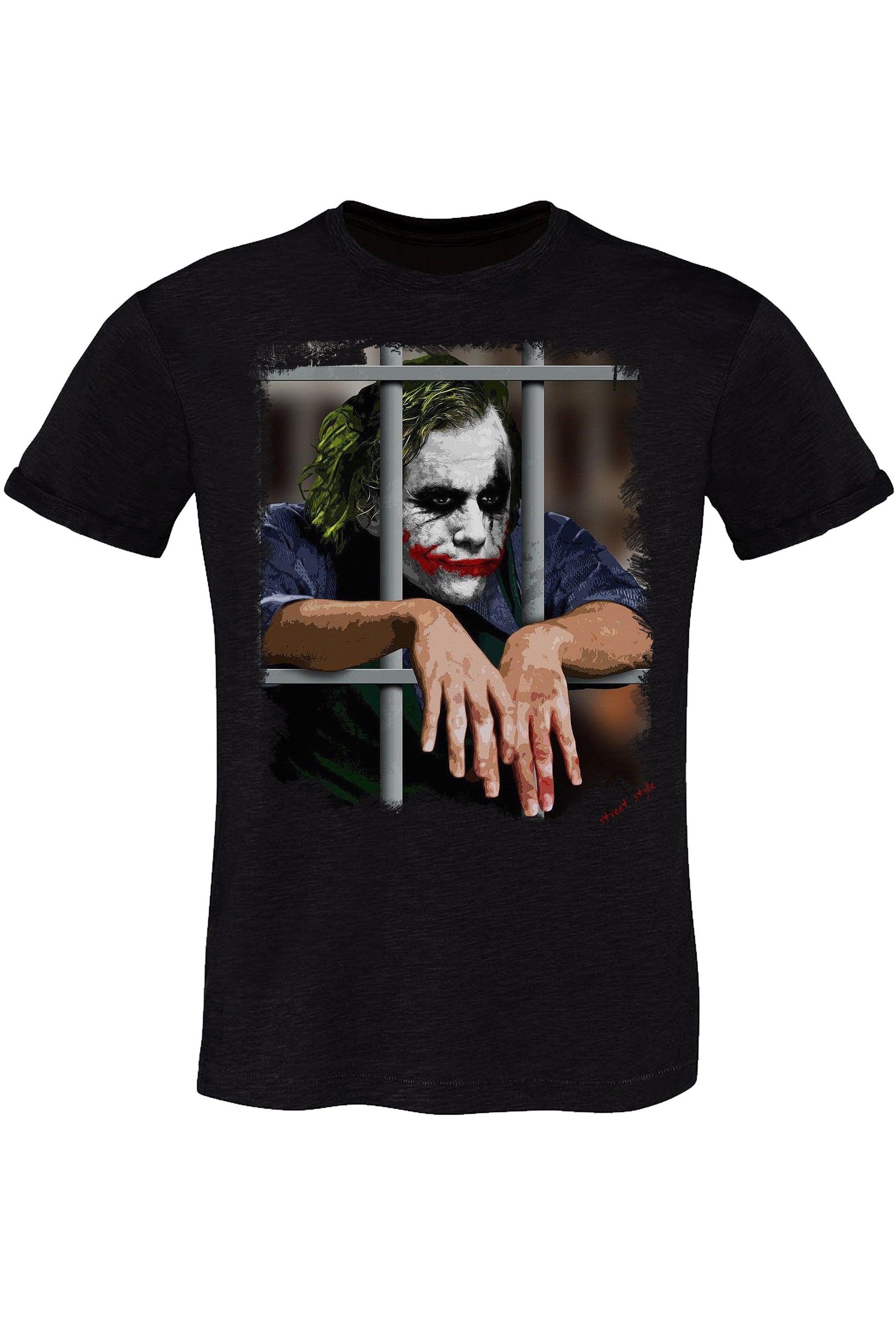 Joker Carcerato Art. 18-20-15-2 T-Shirt Urban Men Uomo 100% Cotone Fiammato STREET STYLE