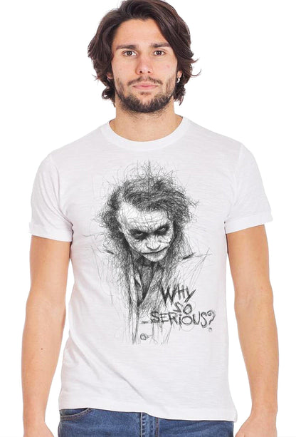 joker Stilizzato 18-38 T-Shirt Urban Men Uomo 100% Cotone Fiammato STREET STYLE