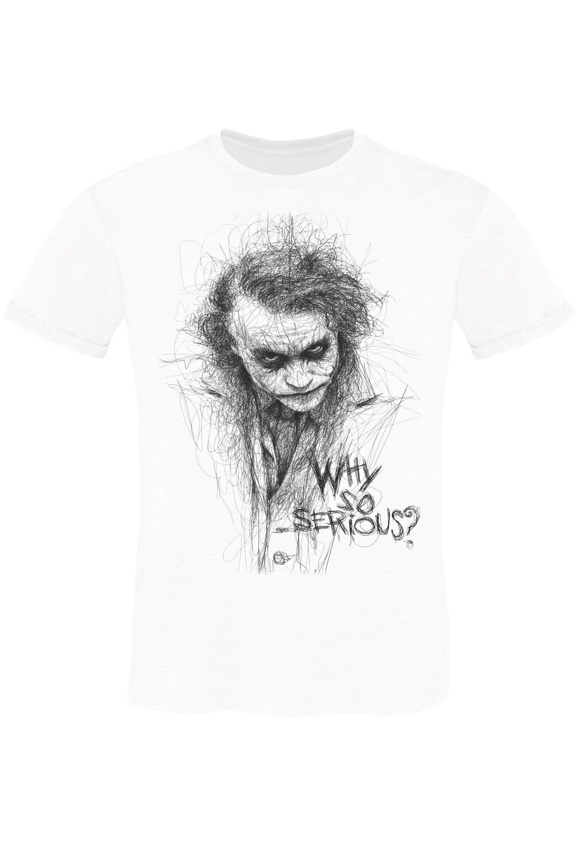 joker Stilizzato 18-38 T-Shirt Urban Men Uomo 100% Cotone Fiammato STREET STYLE