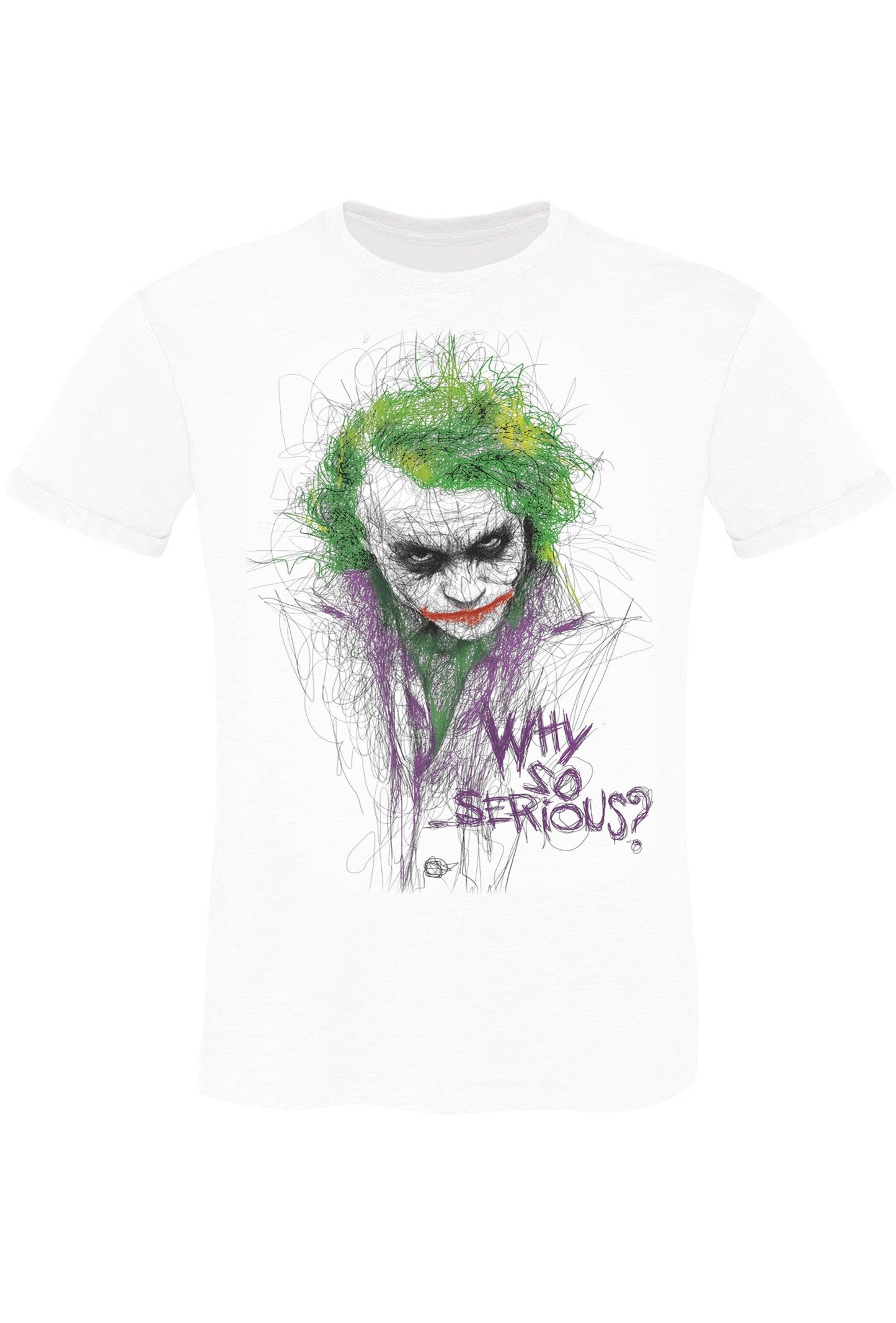 joker Stilizzato 18-38 T-Shirt Urban Men Uomo 100% Cotone Fiammato STREET STYLE