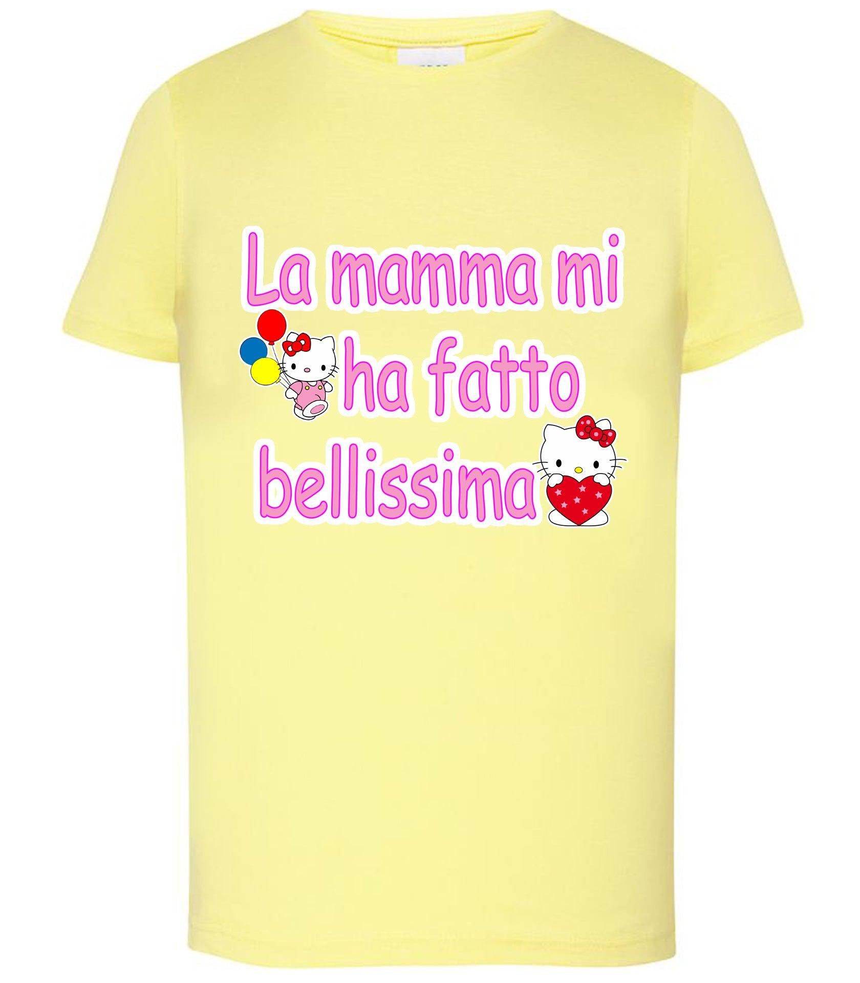 La Mamma mi ha Fatto Bellissima T-shirt solo da femmina Mod. Slim STREET STYLE