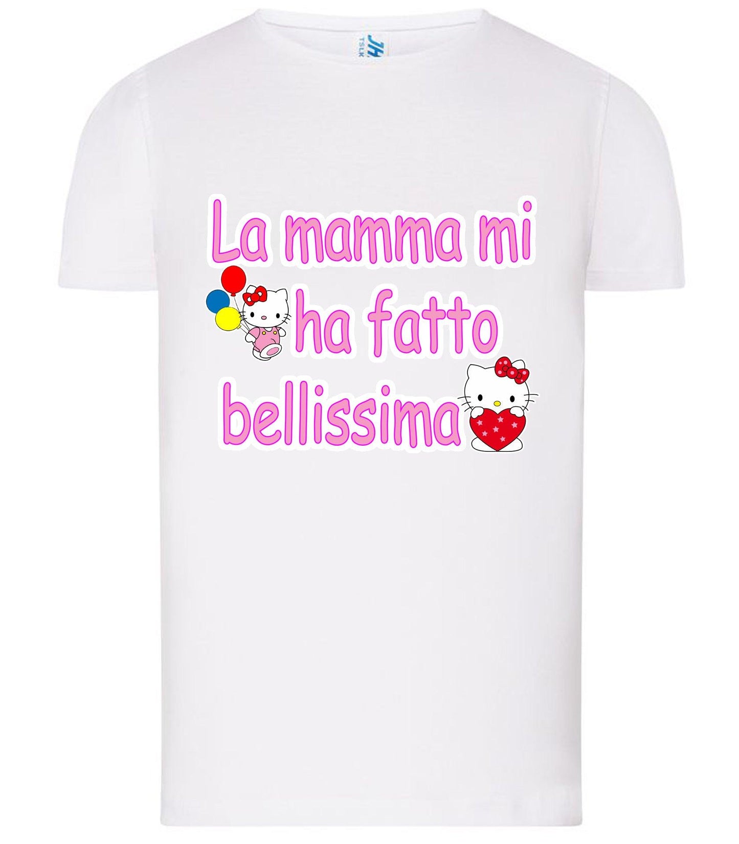 La Mamma mi ha Fatto Bellissima T-shirt solo da femmina Mod. Slim STREET STYLE