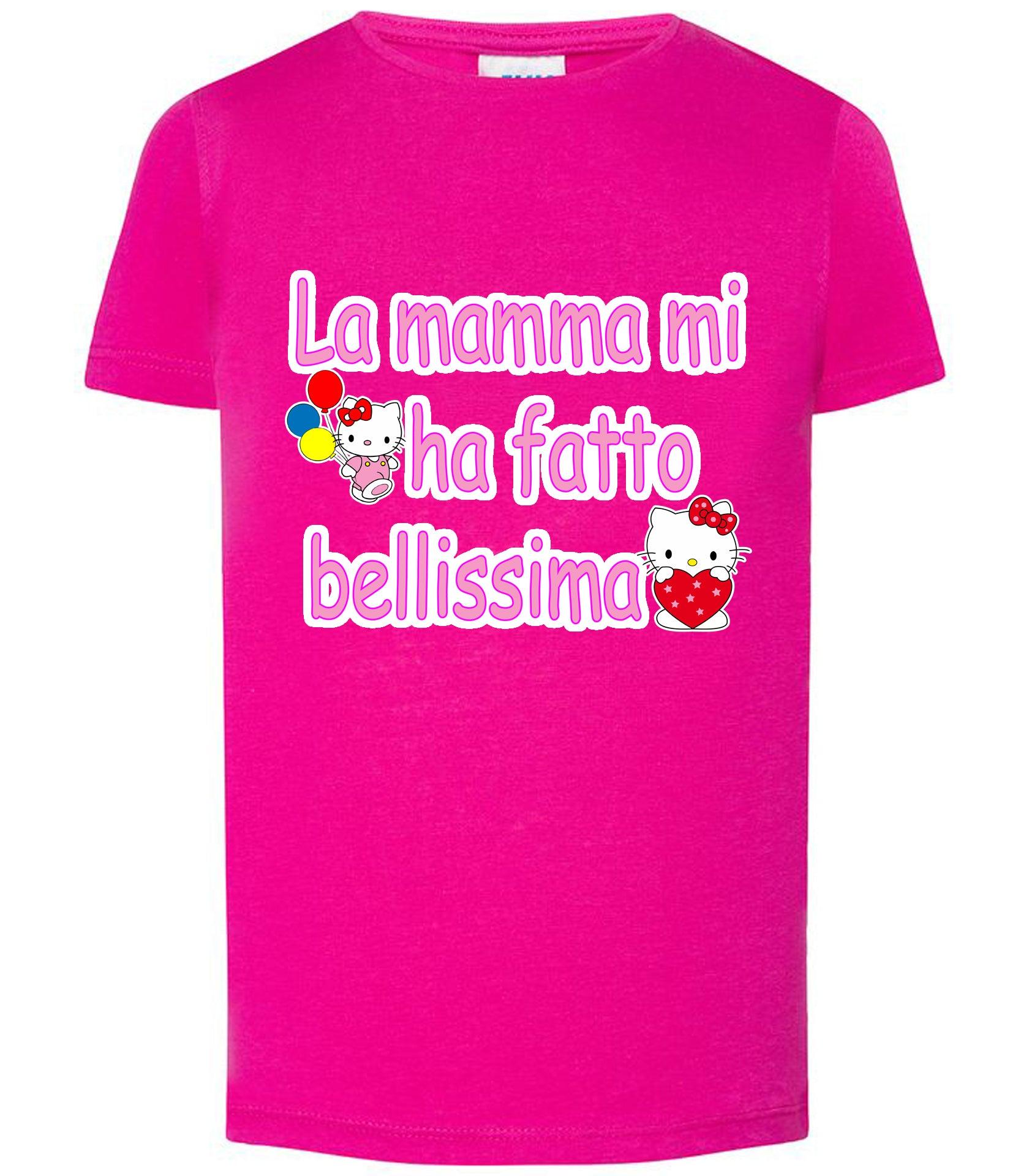 La Mamma mi ha Fatto Bellissima T-shirt solo da femmina Mod. Slim STREET STYLE