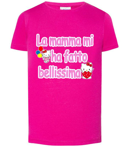 La Mamma mi ha Fatto Bellissima T-shirt solo da femmina Mod. Slim STREET STYLE