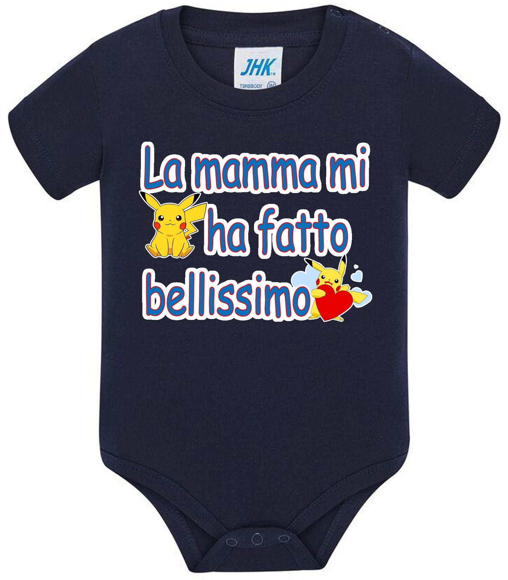 La Mamma mi ha Fatto Bellissimo Body da bambino/a a maniche corte 100% cotone JHK STREET STYLE PRINT