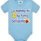 La Mamma mi ha Fatto Bellissimo Body da bambino/a a maniche corte 100% cotone JHK STREET STYLE PRINT