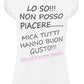 Lo so Non Posso Piacere a Tutti 3101 solo parole Moda Urban Slub Lady Donna 100% Cotone Fiammato BS STREET STYLE