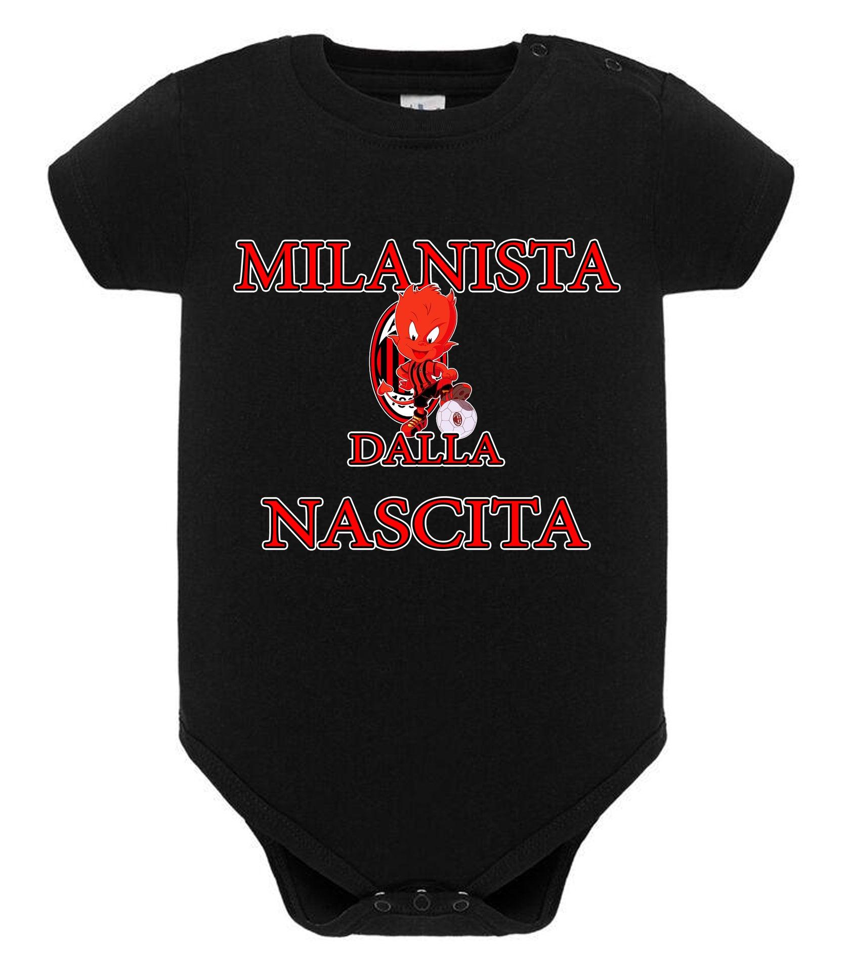 Milanista Dalla Nascita Body da bambino/a a maniche corte 100% cotone JHK STREET STYLE PRINT