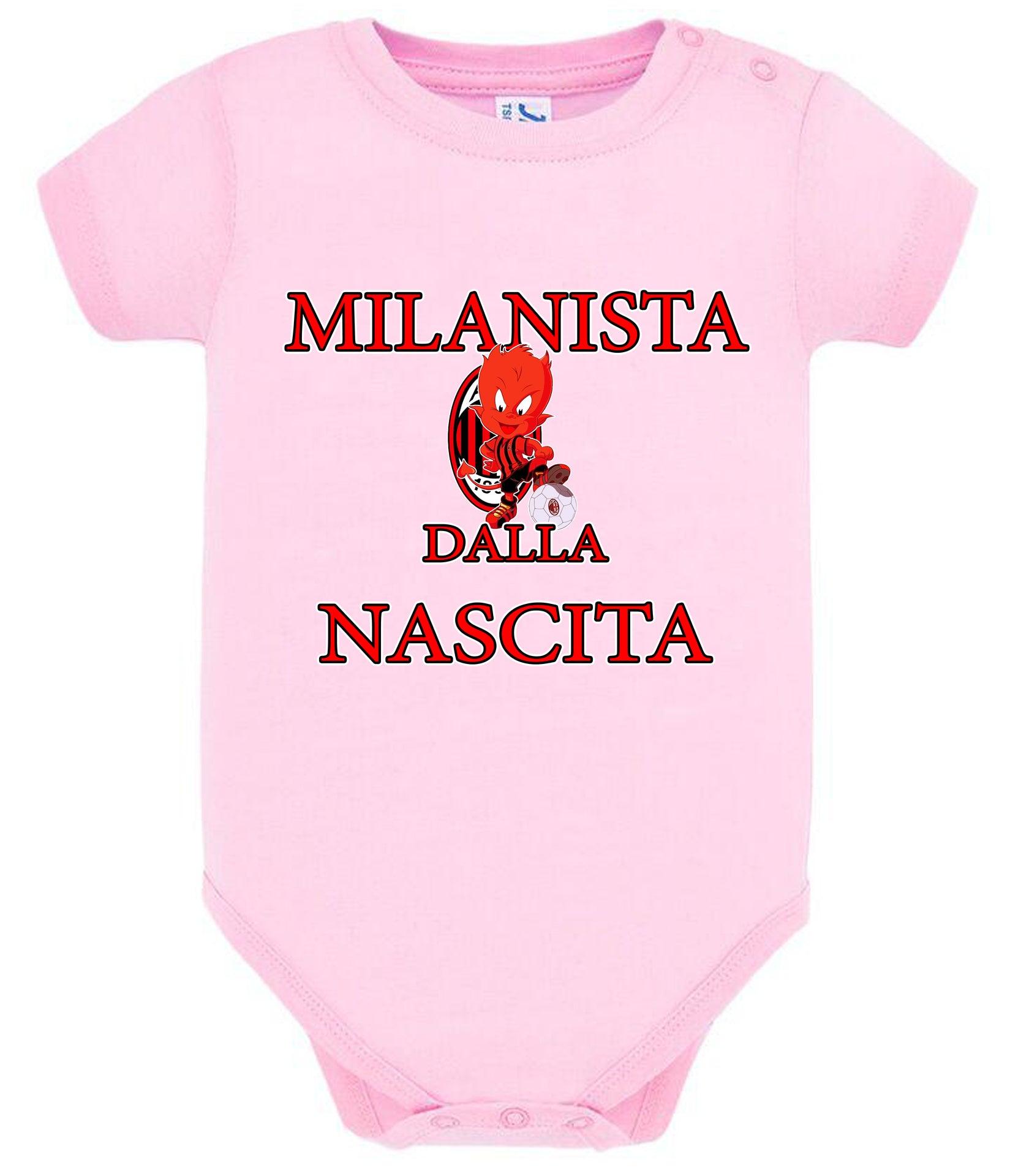 Milanista Dalla Nascita Body da bambino/a a maniche corte 100% cotone JHK STREET STYLE PRINT