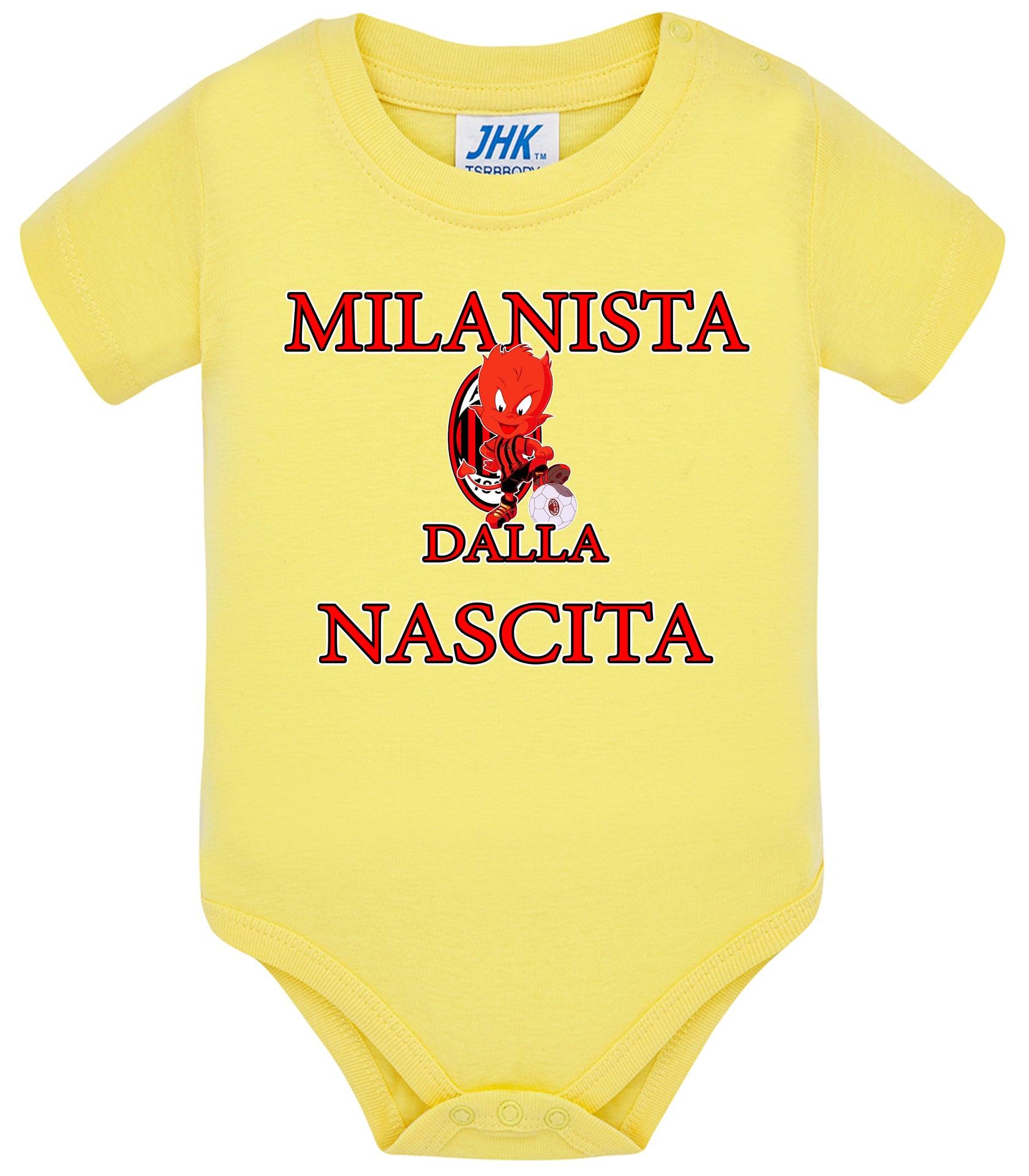 Milanista Dalla Nascita Body da bambino/a a maniche corte 100% cotone JHK STREET STYLE PRINT