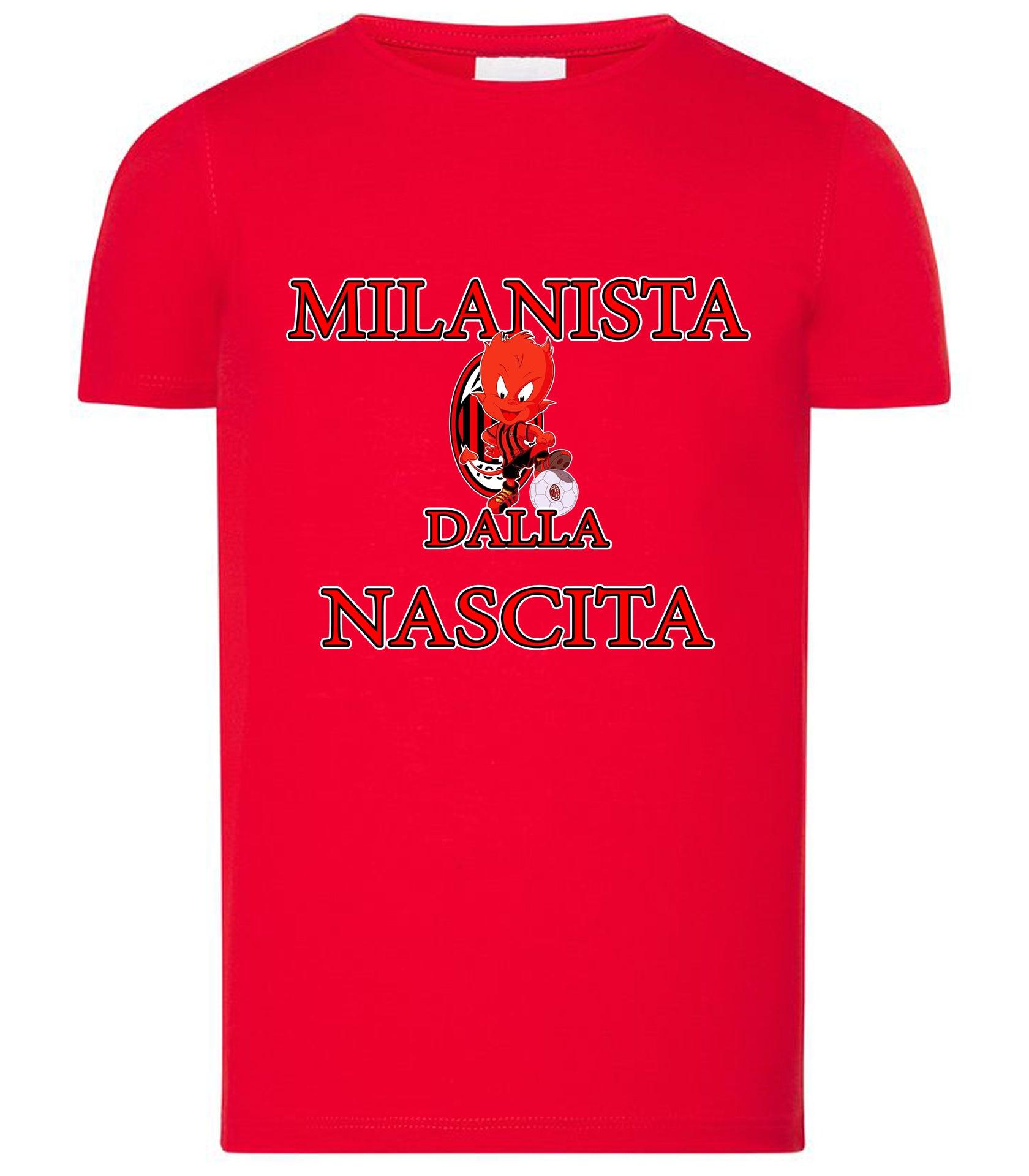 Milanista - Juventino - Interista Dalla Nascita T-shirt solo da femmina Mod. Slim STREET STYLE