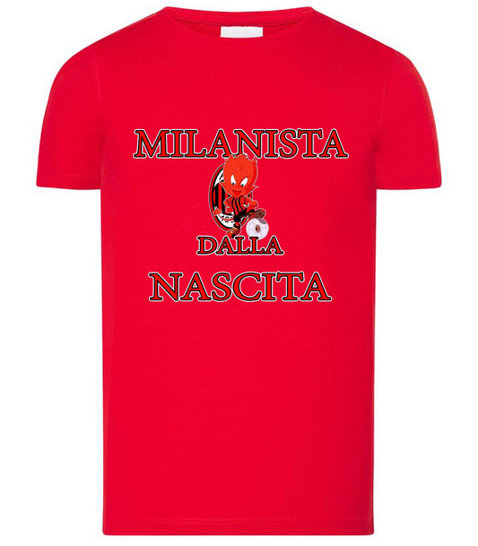 Milanista - Juventino - Interista Dalla Nascita T-shirt solo da femmina Mod. Slim STREET STYLE