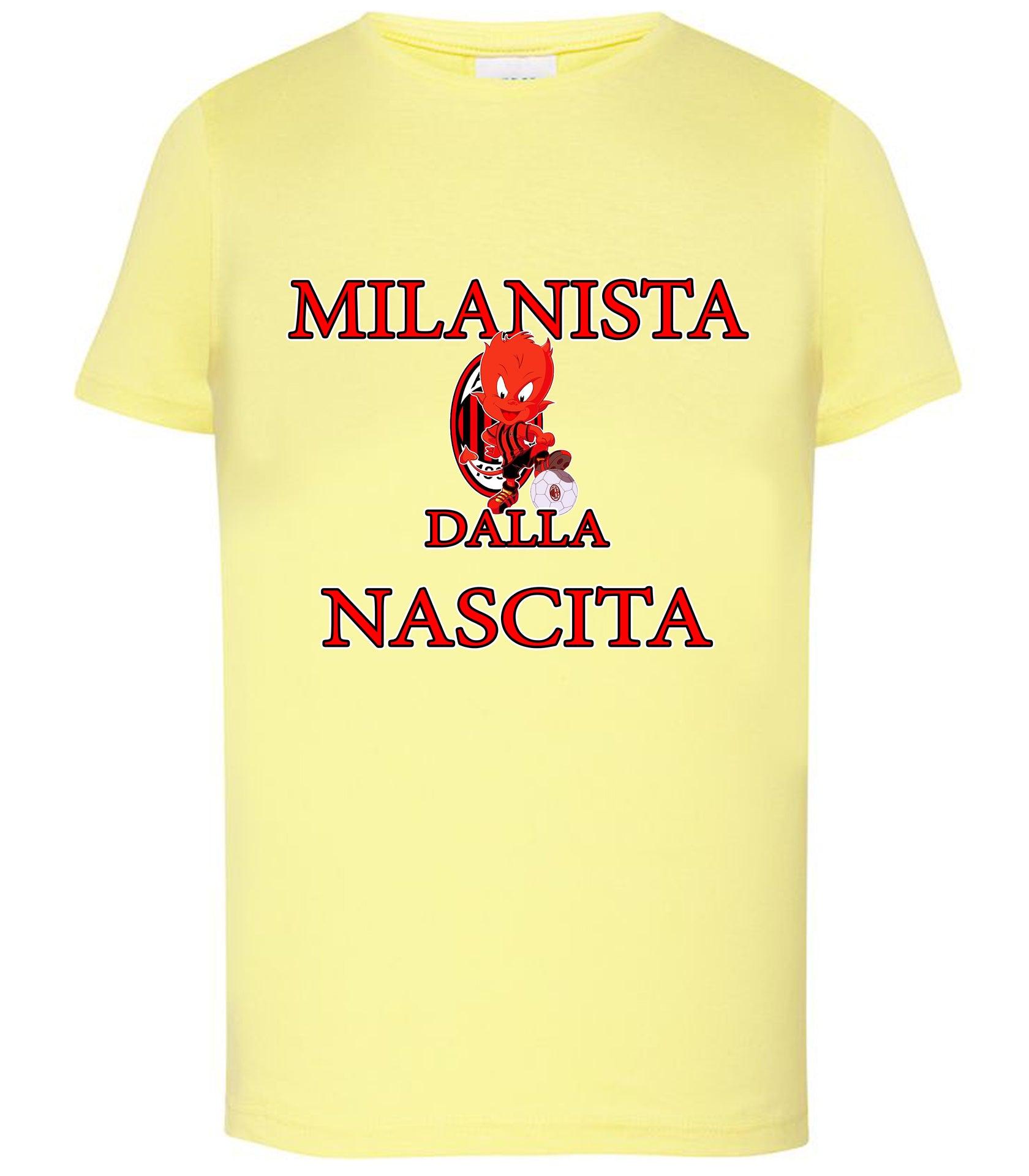 Milanista - Juventino - Interista Dalla Nascita T-shirt solo da femmina Mod. Slim STREET STYLE