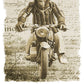 Monkey Dream Moto Scimmia Auto Art. 11010 T-Shirt Urban Men Uomo 100% Cotone Fiammato STREET STYLE