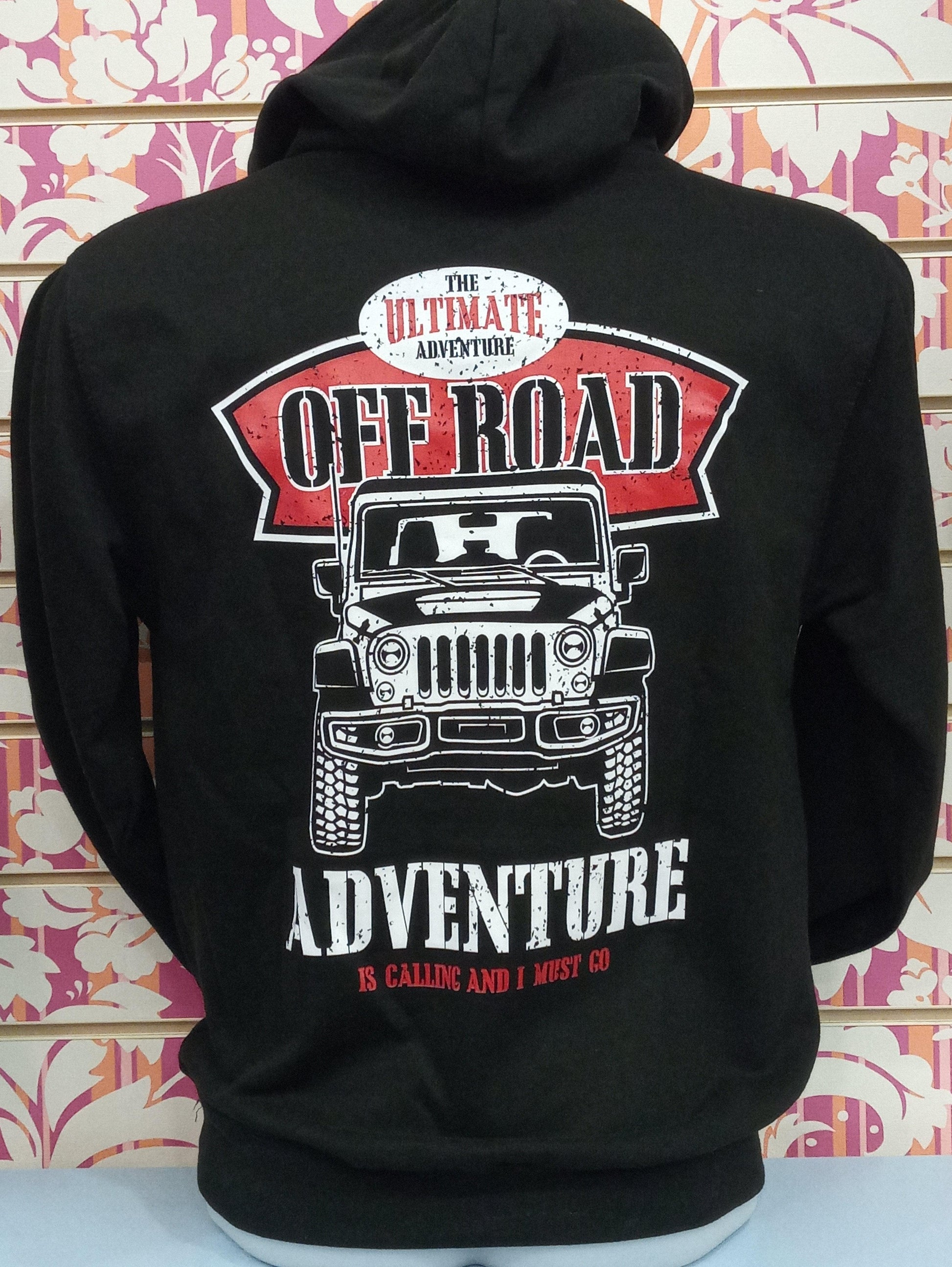 OFF ROAD COL. NERO 10068 Felpa UNISEX College STREET STYLE