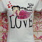 SB893TSW T-SHIRT BETTY BOOP - STAR STUDIOS T-SHIRT DONNA - STREET STYLE PRINT stampa personalizzata