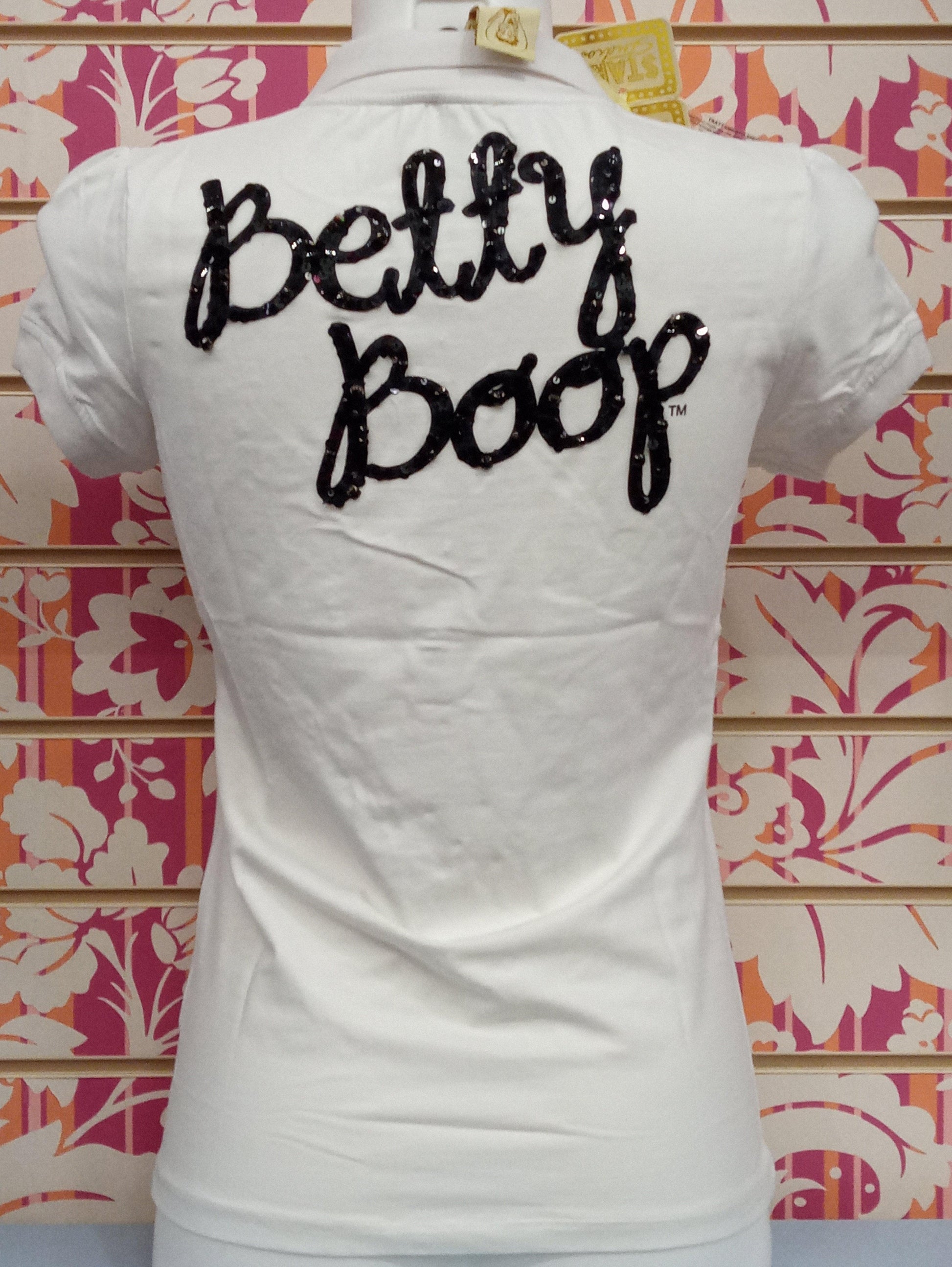 SB952PSW-1 T-SHIRT BETTY BOOP - STAR STUDIOS T-SHIRT DONNA - STREET STYLE PRINT stampa personalizzata