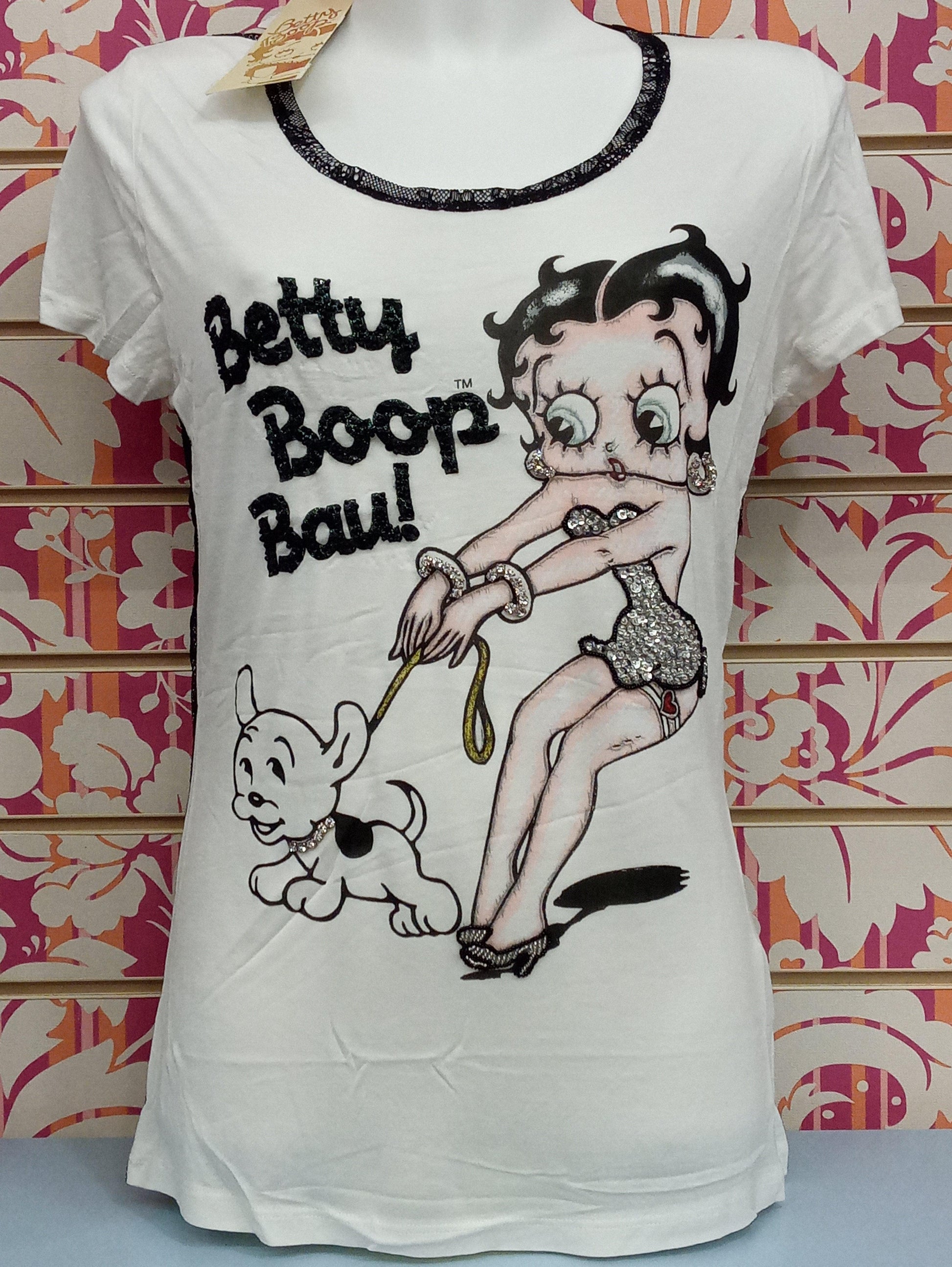 SB956TSW T-SHIRT BETTY BOOP - STAR STUDIOS T-SHIRT DONNA - STREET STYLE PRINT stampa personalizzata