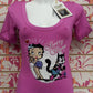 SBT727SW T-SHIRT BETTY BOOP - STAR STUDIOS T-SHIRT DONNA - STREET STYLE PRINT stampa personalizzata