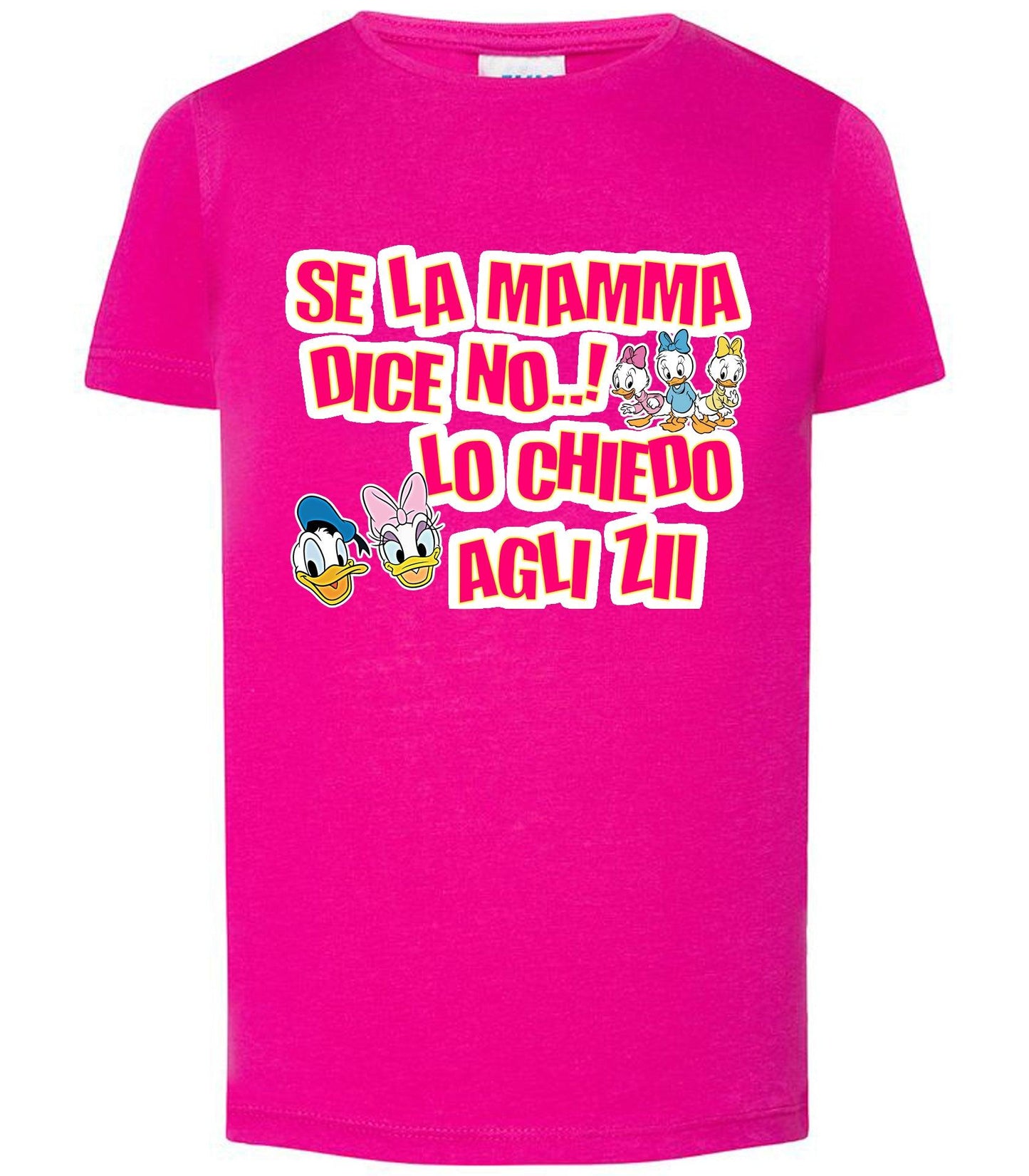 Se la Mamma Dice NO lo Chiedo Agli ZII T-shirt solo da femmina Mod. Slim STREET STYLE