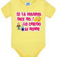 Se la Mamma dice No lo Chiedo ai Nonni Body da bambino/a a maniche corte 100% cotone JHK STREET STYLE PRINT