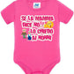 Se la Mamma dice No lo Chiedo ai Nonni Body da bambino/a a maniche corte 100% cotone JHK STREET STYLE PRINT