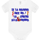 Se la Mamma dice No lo Chiedo alla Nonna Body da bambino/a a maniche corte 100% cotone JHK STREET STYLE PRINT