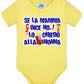 Se la Mamma dice No lo Chiedo alla Nonna Body da bambino/a a maniche corte 100% cotone JHK STREET STYLE PRINT