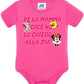 Se la Mamma Dice no lo Chiedo alla Zia Body da bambino/a a maniche corte 100% cotone JHK STREET STYLE PRINT