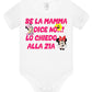 Se la Mamma Dice no lo Chiedo alla Zia Body da bambino/a a maniche corte 100% cotone JHK STREET STYLE PRINT