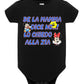 Se la Mamma Dice no lo Chiedo alla Zia Body da bambino/a a maniche corte 100% cotone JHK STREET STYLE PRINT