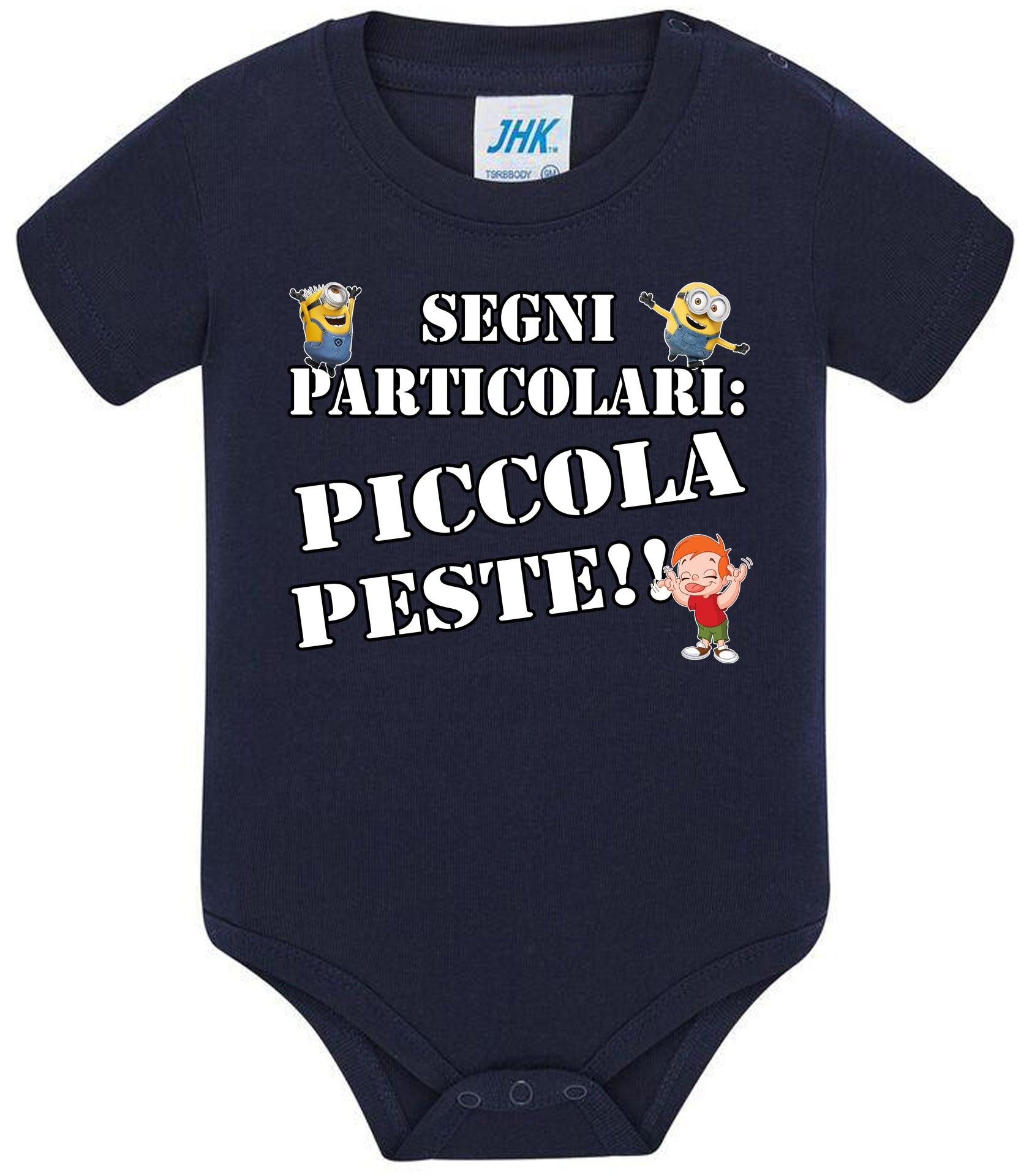 Segni Particolari Piccola Peste Body da bambino/a a maniche corte 100% cotone JHK STREET STYLE PRINT