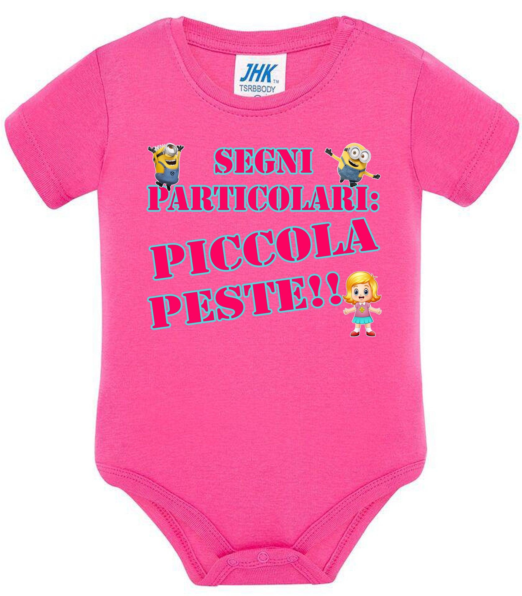 Segni Particolari Piccola Peste Body da bambino/a a maniche corte 100% cotone JHK STREET STYLE PRINT