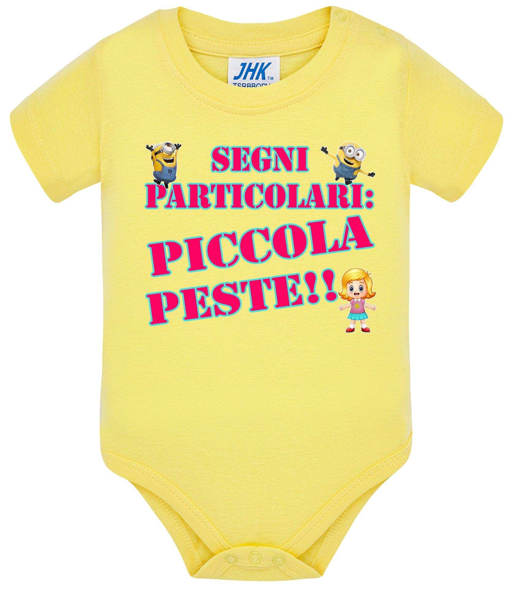 Segni Particolari Piccola Peste Body da bambino/a a maniche corte 100% cotone JHK STREET STYLE PRINT