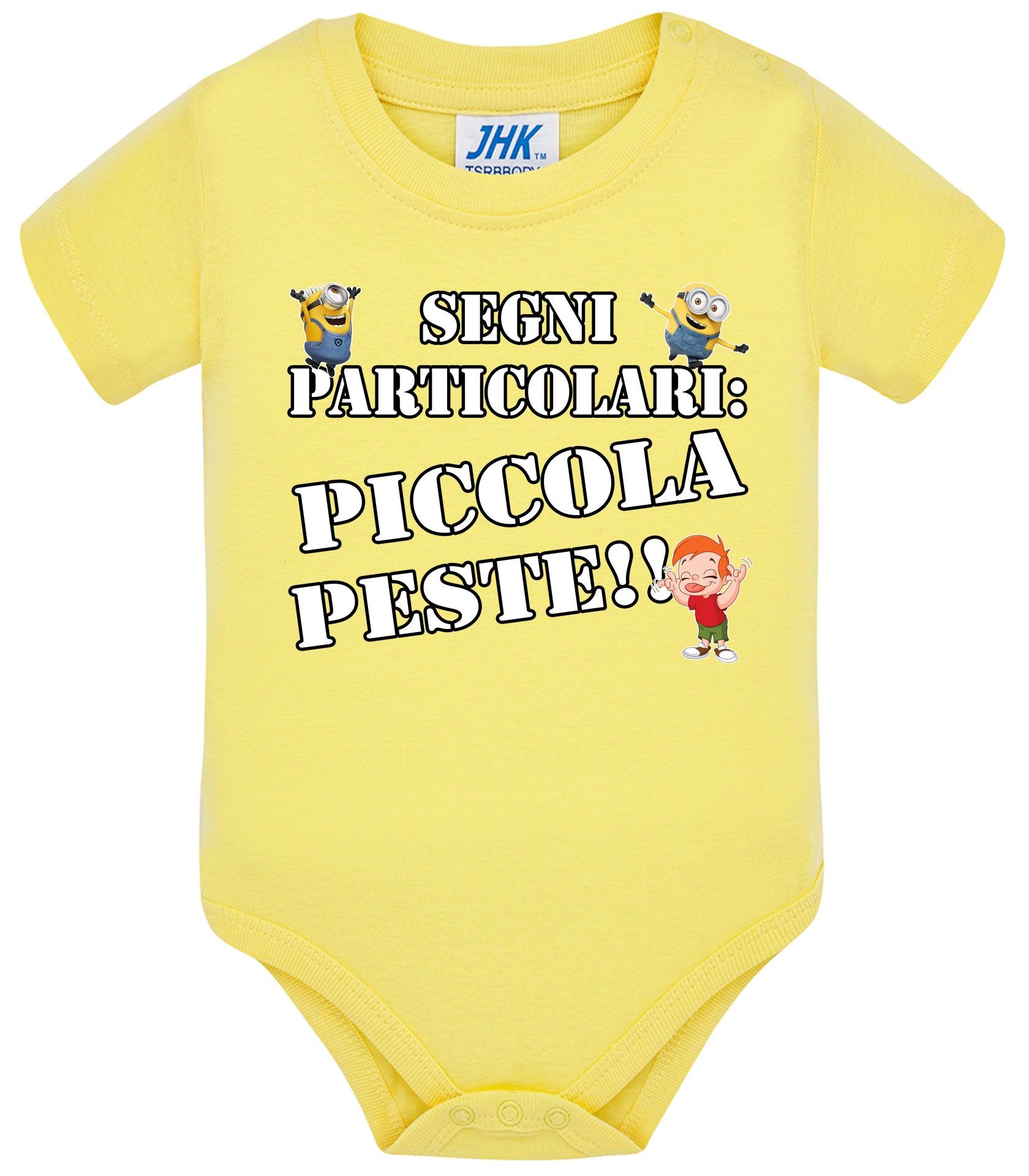 Segni Particolari Piccola Peste Body da bambino/a a maniche corte 100% cotone JHK STREET STYLE PRINT