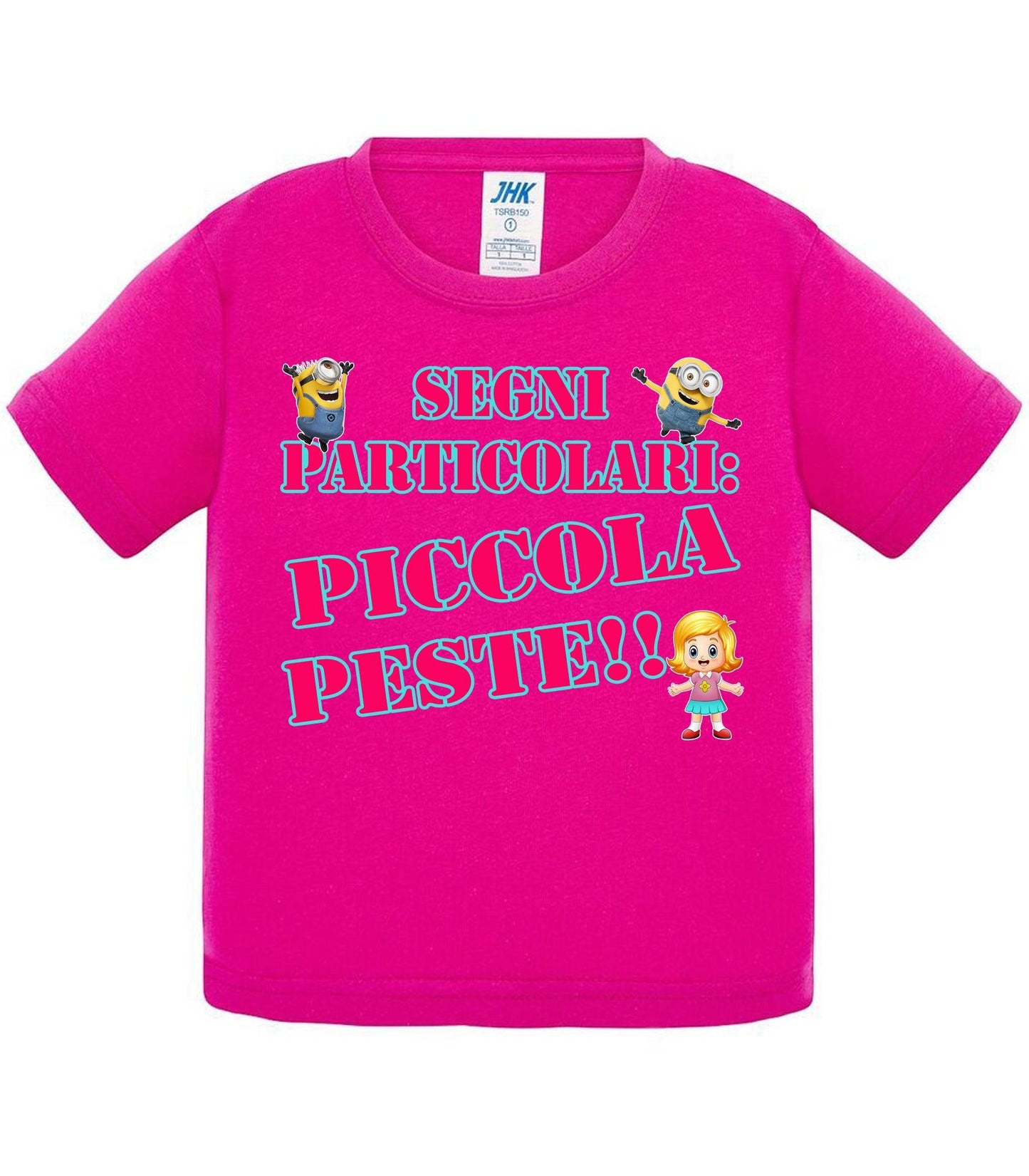 Segni Particolari Piccola Peste - T-shirt per Bambino/a Mod. Baby & Kid Da 0 a 8 anni STREET STYLE